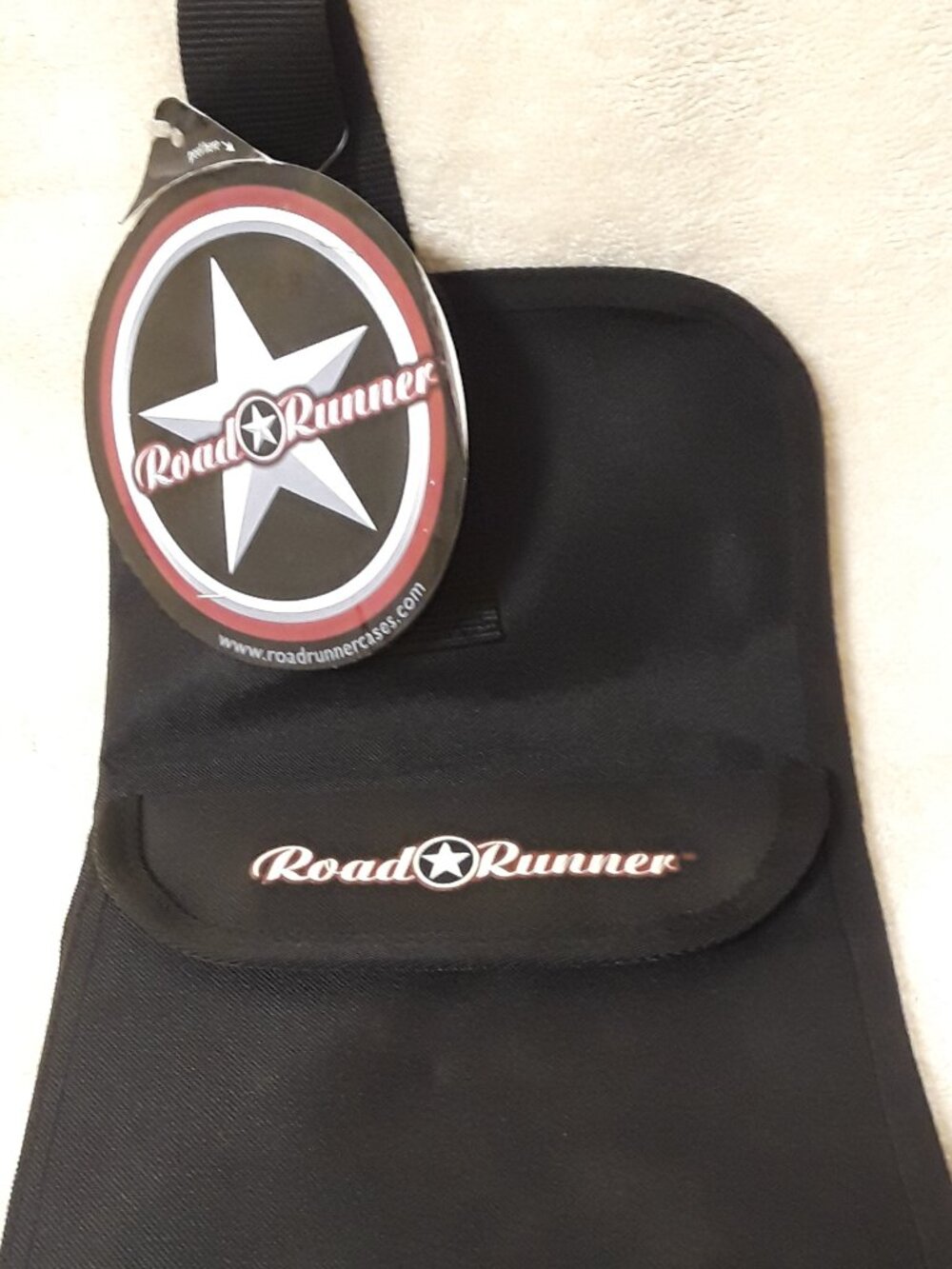 Road Runner NWT Black Drum Stick Bag Case Accessories Carrying Pouch Zipper
